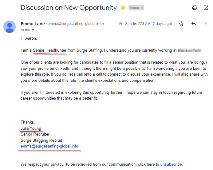 How to spot a scammer